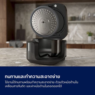 Electrolux หม้อหุงข้าว ซีรีส์ 500 สีเทาชาร์โคล รุ่น E5RC1-610P