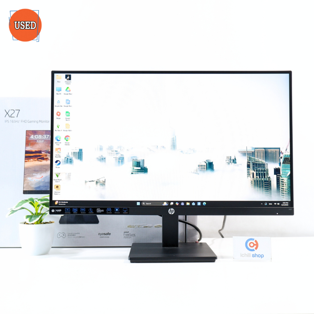 MONITOR (จอมอนิเตอร์) HP X27 27 INCH FHD IPS 165Hz P16868