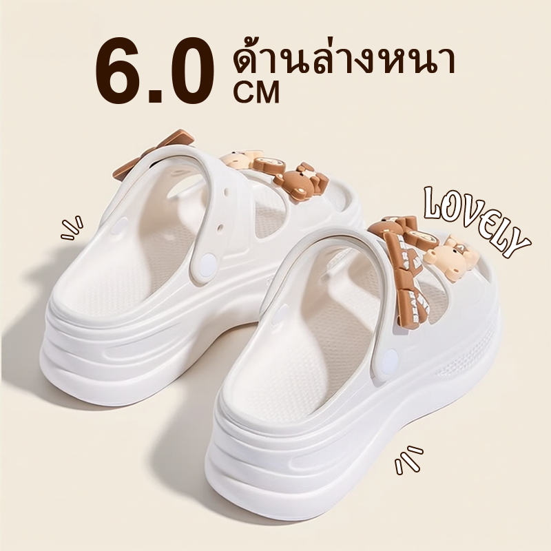 รองเท้าผู้หญิงแพลตฟอร์มด้านนอกสวมใส่ ใหม่ลื่นยชายหาดแฟชั่นความสูง - รูปที่ 3