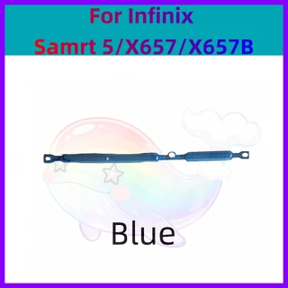 สําหรับ Infinix Smart 5 X657 / X657B ปุ่มปรับระดับเสียงไฟปุ่มปุ่ม Flex Cable Keys ปุ่มปิดระดับเสียงปุ่มขึ้นลงด้านข้างอะไ
