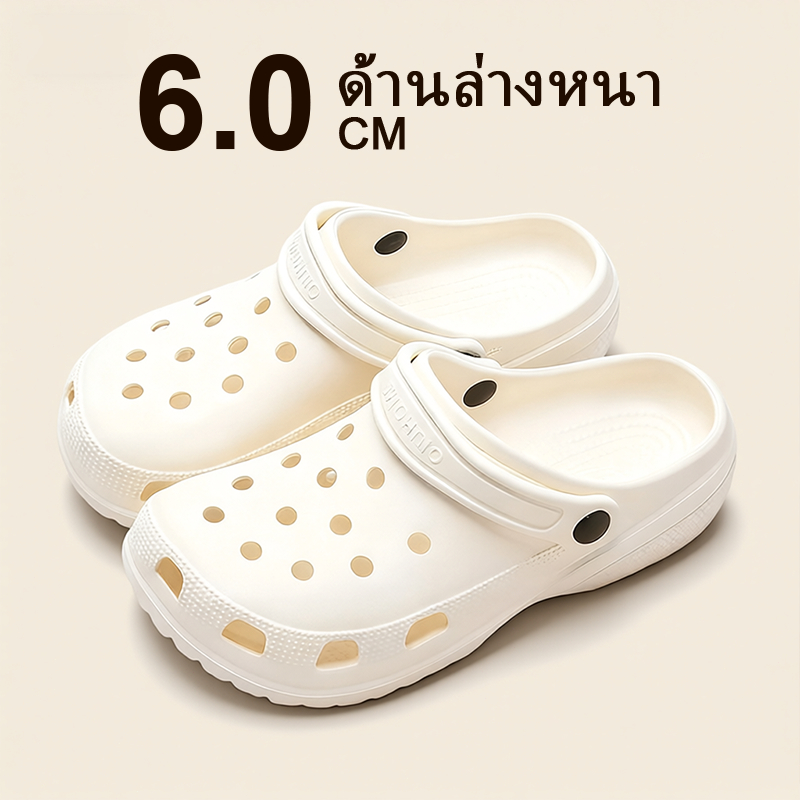 รองเท้าแตะผู้หญิง รองเท้าหัวโต 3.5cm พื้นหนา กันลื่น นิ่ม ทนต่อการสึกหรอ สะดวกสบาย