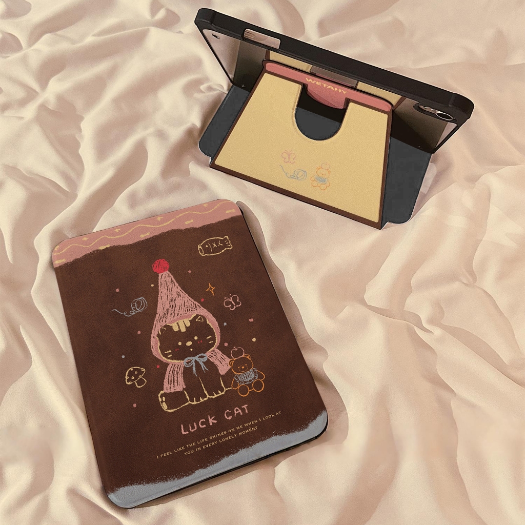จัดส่งทันที เคสไอแพด การหมุน360องศา Cute kitten Gen12 Pro13 Air7 13 Gen9 Air6 11 เคส iPad Gen9/8 ราคา ถูกที่สุด ดีลบีเคเค แกลเลอรีภาพที่ 8