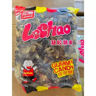 1 กิโลกรัม แบบถุง 1 กิโลกรัม เยลลี่รสโคล่า ตราเด็ก LeChao 1กก. เคี้ยวอร่อย สนุก กินได้ทั้งครอบครัว