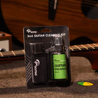 Preme น้ำยาทำความสะอาดกีตาร์ 3in1 guitar cleaning kit อุปกรณ์ดูแลกีตาร์