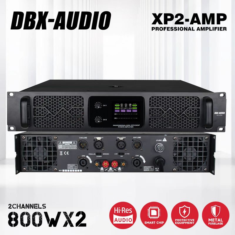 DBX-AUDIO XP2 AMP เครื่องขยายเสียงพลังงานบริสุทธิ์ระดับมืออาชีพ, เสียงบริสุทธิ์, พลังงานสูง, ป้องกัน