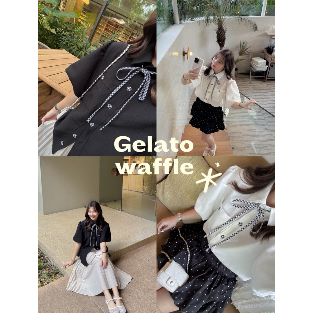 top017 💓👔 Gelato waffle 🧇🫶🏻