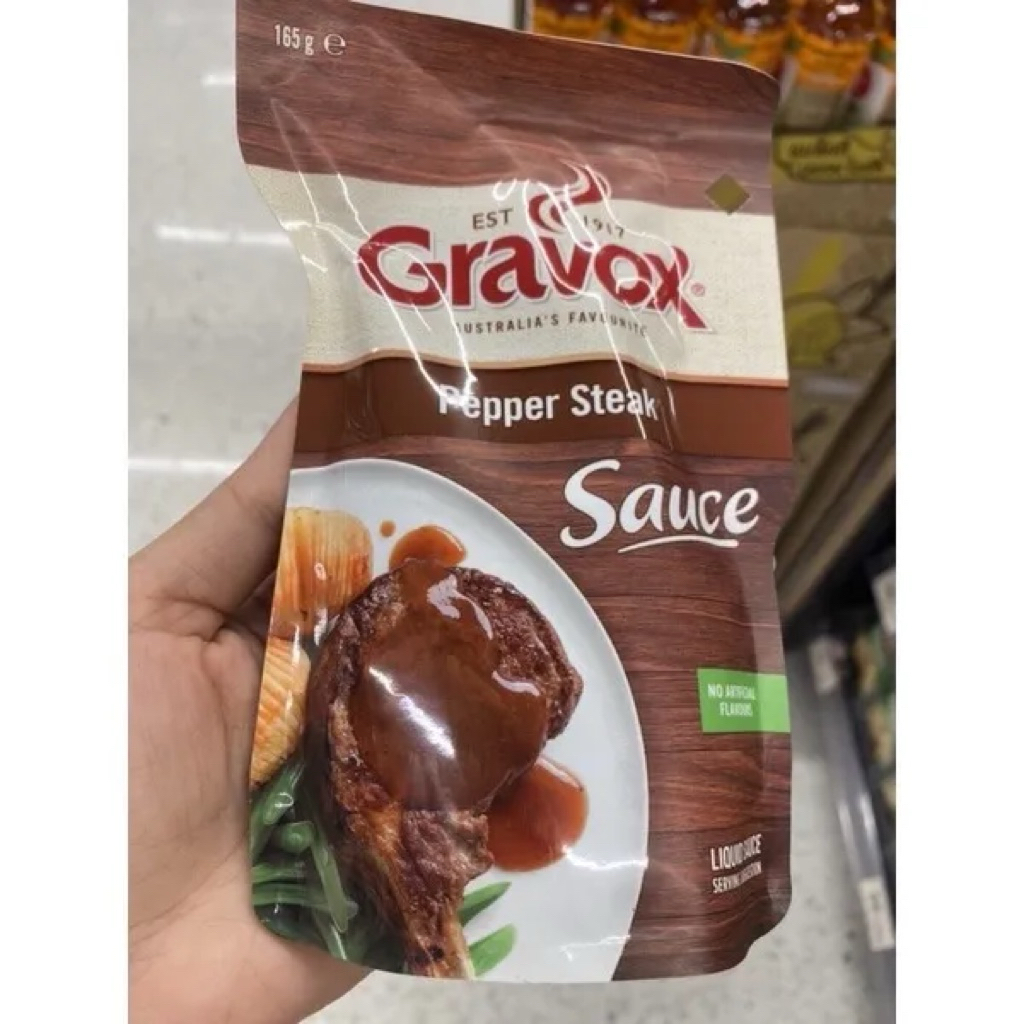East Gravox pepper steak sauce / traditional sauce 165g. ซอสสำหรับราดสเต็ก 2สูตร