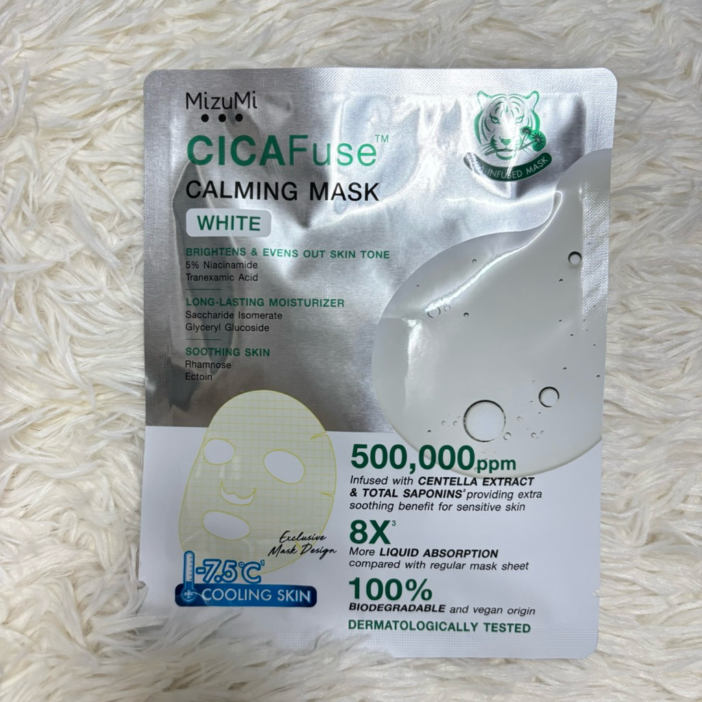 Mizumi CicaFuse Calming Mask White soothing Skin 30ml