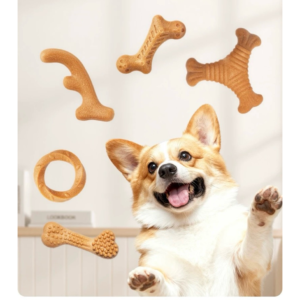 FOFOS Stix Wooden Bone กระดูกสุนัข ไม้กัด ของเล่นสุนัข(จากไม้ธรรมชาติ ไม่อันตราย)