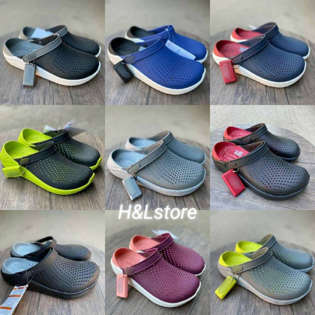 พร้อมส่ง!! หิ้วนอก ถูกกว่าshop Cs (สินค้าขายดี)สีใหม่พร้อมส่ง!! รองเท้าแตะ แบบสวม