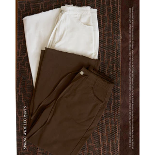 Spring wide leg pants กางเกงขายาว
