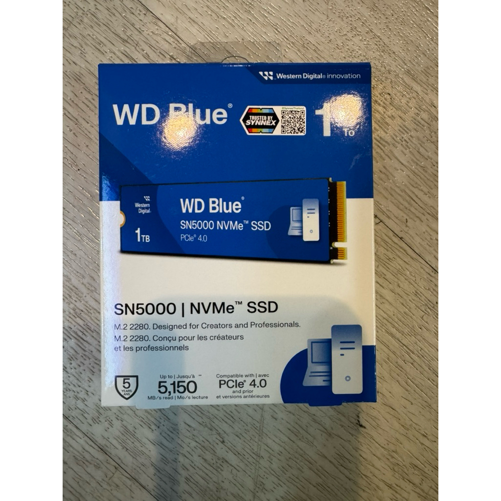 1 TB SSD M.2 PCIe 4.0 WD SN5000 BLUE NVMe M.2 2280 1 tb.