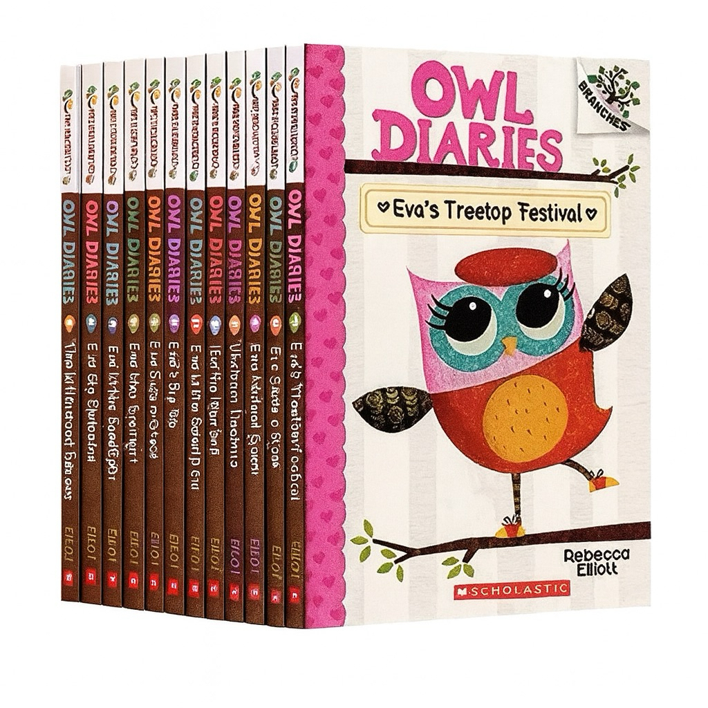 หนังสือภาษาอังกฤษไดอารี่ของนกฮูก Owl Diaries ชุด 19 เล่ม