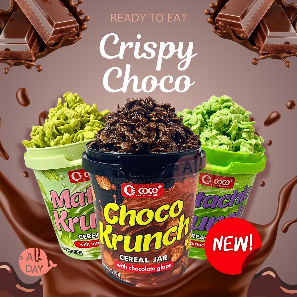 Ococo Crispy Choco Tube ขนาด 170 กรัม โกโก้ครั้นซ์ ขนมข้าวพองเคลือบช็อกโกแลตแท้ เข้มข้น รสชาเขียว รสพิตาชิโอ้ไวท์ช็อก