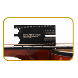ไม้บรรทัดSting Action Ruler  For String Instrument เหล็กสีดำ…