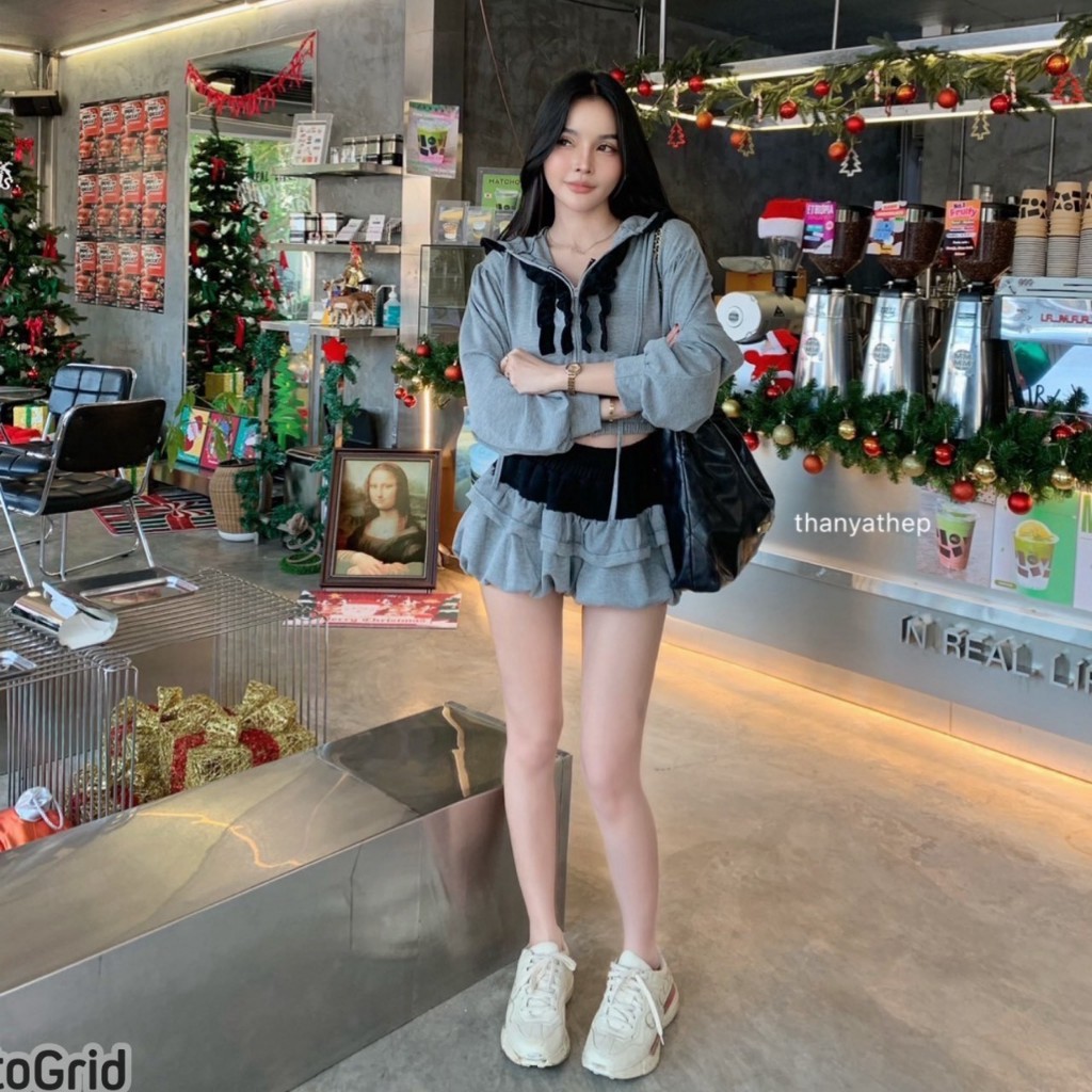 🔥🔥#สินค้าขายดี🔥🔥 #สิฃค้านำเข้า 🇨🇳🎏🎎 เซต เสื้อและเกง✔️รุ่น 👉 ro 2031👈 แฟชั่นสุดฮิต เดียวจบครบทุก Street everyday look ชิว - รูปที่ 3