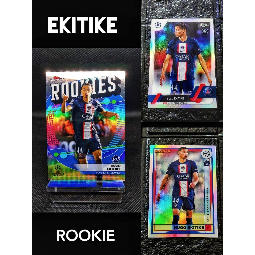 การ์ดฟุตบอล รวม HUGO EKITIKE RC ลิขสิทธิ์แท้ สำหรับสะสม