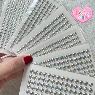 Crystal sticker สติกเกอร์เพชรสีขาวรุ้ง *อ่านรายละเอียดก่อนสั่ง