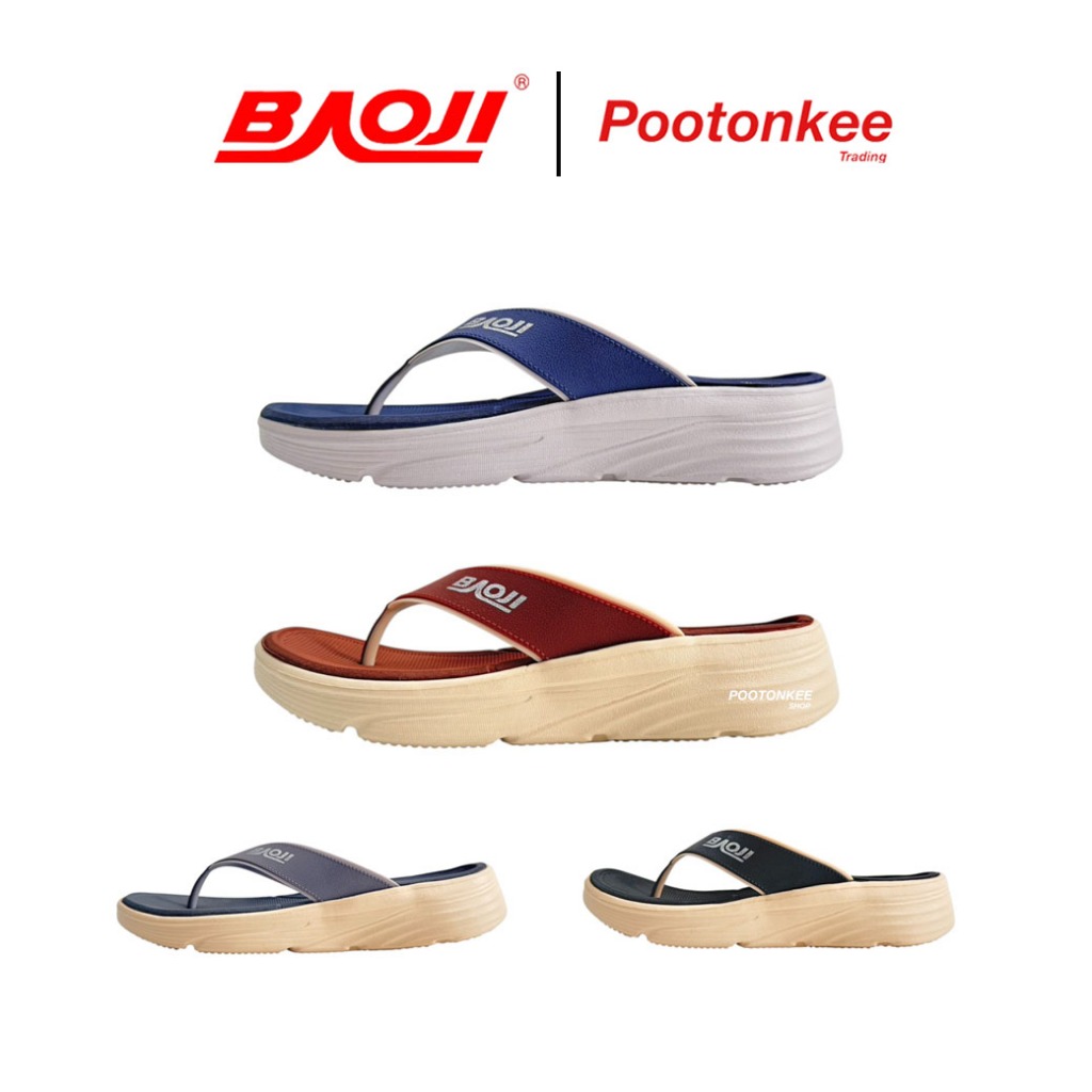 BAOJI บาโอจิ รุ่น BO41-825 รองเท้าแตะ รองเท้าแตะหูหนีบผู้ชาย