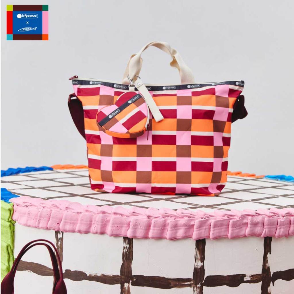 Lesportsac Deluxe Easy Carry Tote Crossbody Bag กระเป๋าสะพายข้างพาดลำตัว Style 4360 LeSportsac x Sardine