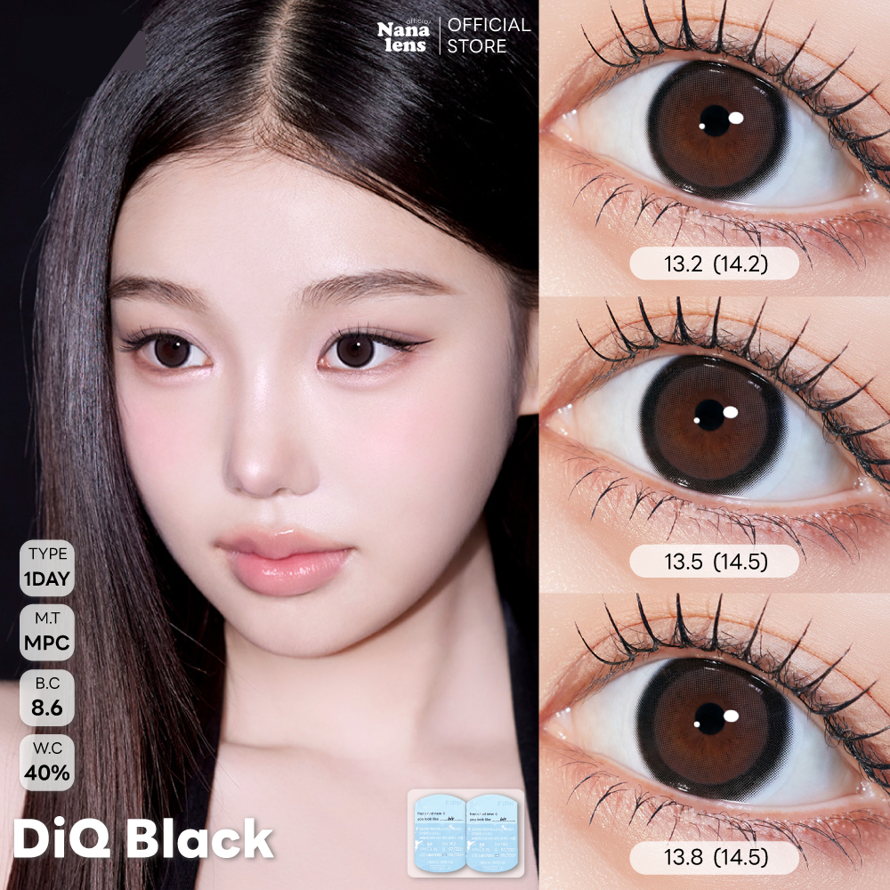 [แบ่งขาย] MYFiPN 1 day รุ่น DiQ Black คอนแทคเลนส์รายวัน Nanalens