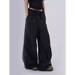 [Deformable dance wide-leg pants]กางเกงขากว้างสไตล์แจ๊สแดนซ์สำหรับผู้หญิงสไตล์ย้อนยุคสไตล์อเมริกัน