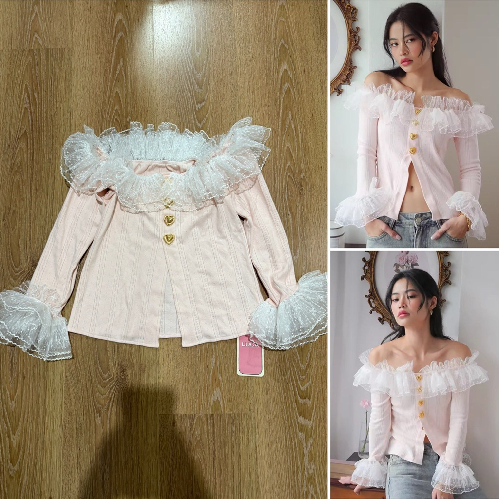 (ใช้โค้ดลดได้) “NEW” ใหม่ป้ายห้อย luca studio jolene top