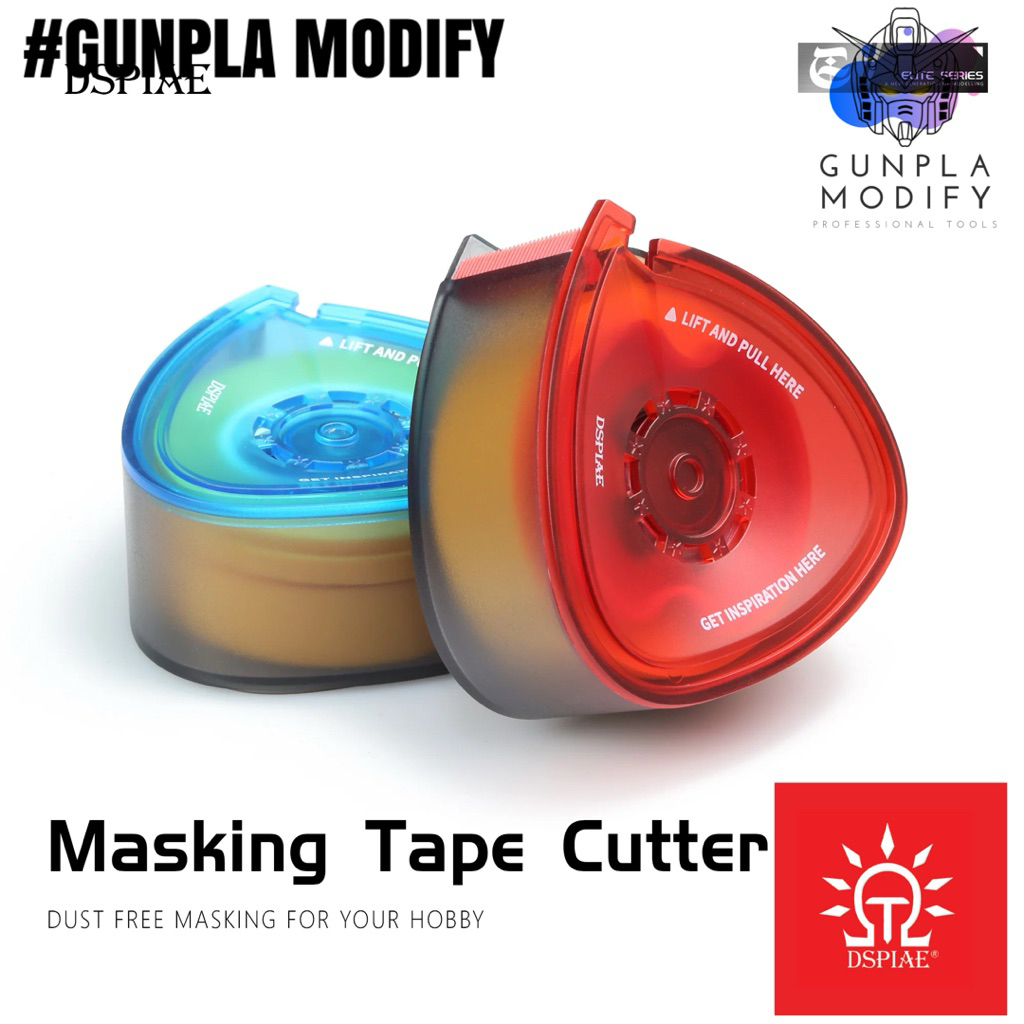 DSPIAE Masking Tape Cutter กล่องใส่เทปบังพ่นพร้อมตัวตัดเทป