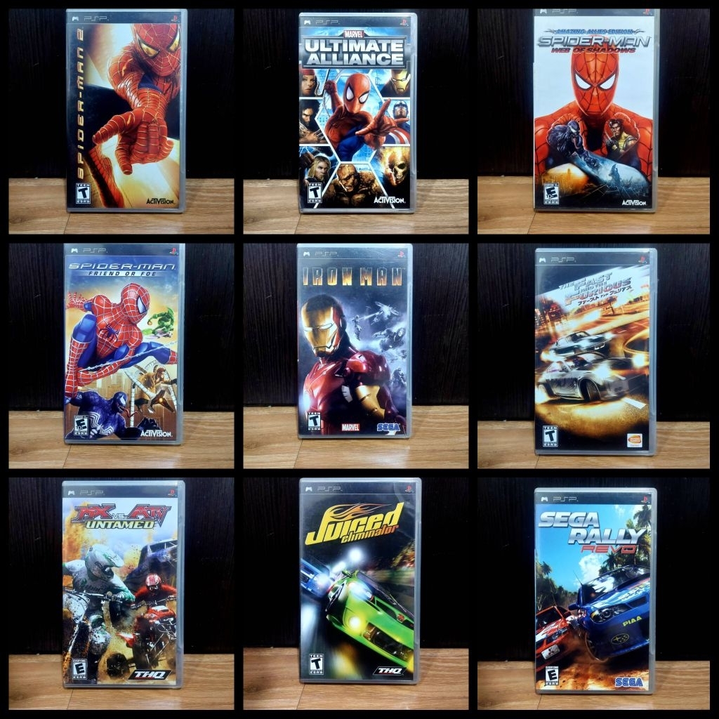 รวมแผ่นเกมส์ PSP มือ 2 ชุด 2