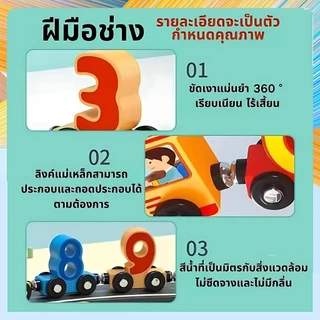 รถไฟแม่เหล็ก รถไฟดิจิตอลดิจิตอล Flight รถไฟอายุเช้าสอนดิจิตอลของเล่นไม้