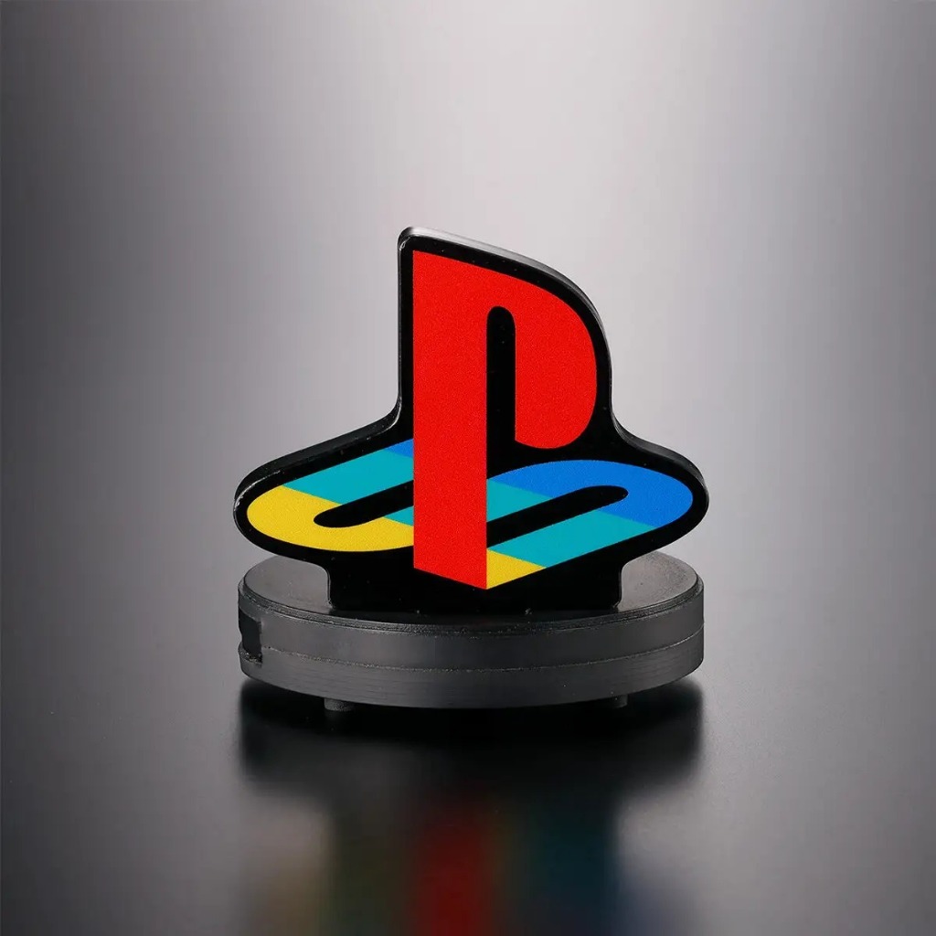 [+..••] PS5  PLAYSTATION 30TH ANNIVERSARY SOUNDS ACRYLIC LOGO STAND SIGN DISPLAY (เกม PS5™ 🎮)