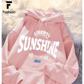 เสื้อฮู้ดผู้หญิงสไตล์เกาหลีตัวอักษรแขนยาวนุ่มสบาย