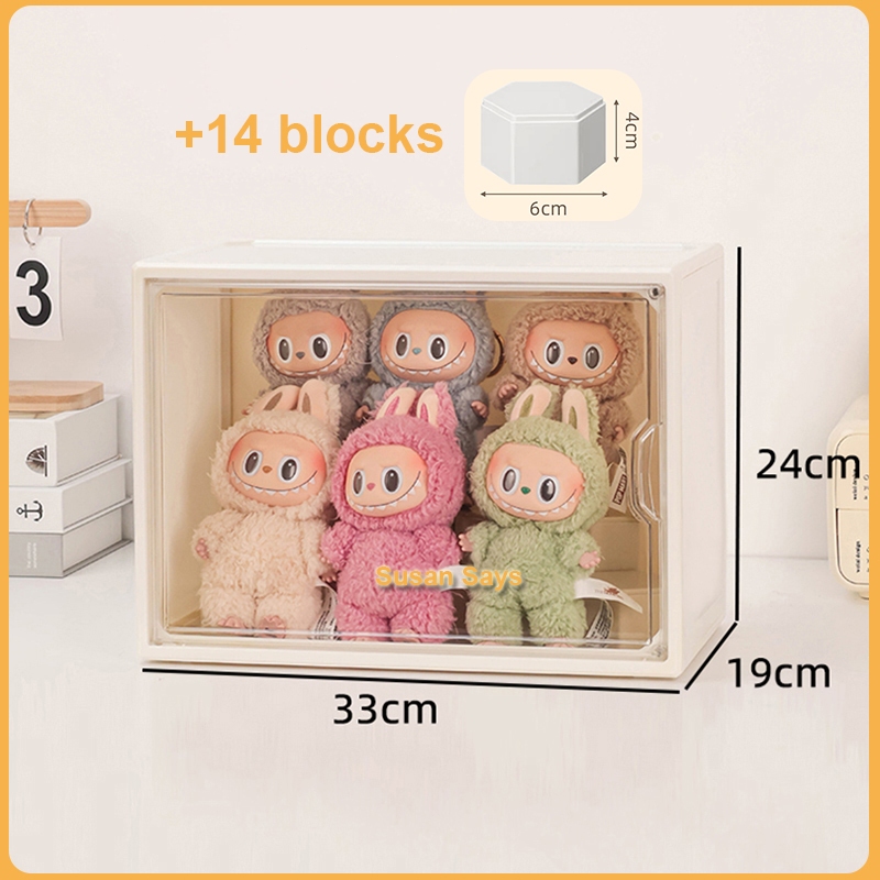 กล่องโชว์โมเดล ตู้โชว์ตุ๊กตา ตู้เก็บโมเดล ที่เก็บของสะสมart toy อะคริลิคใส ฟรีแผ่นรองด้านใน - รูปที่ 4