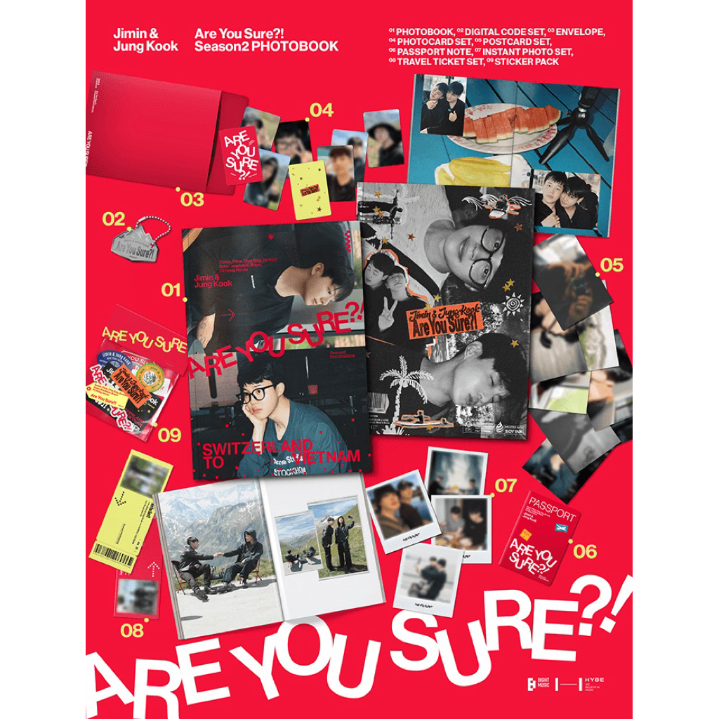 ❗️(Pre-Order) Jimin x Jung Kook <Are You Sure?! Season2> PHOTOBOOK