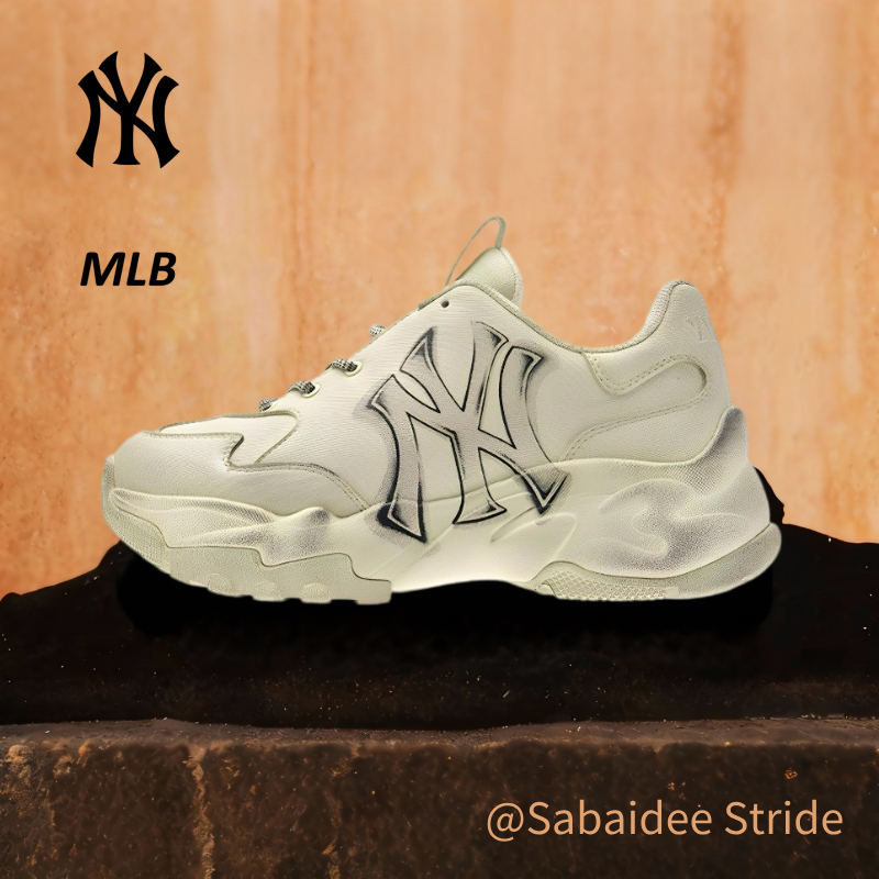 ของแท้ 100% MLB Big Ball Chunky Sneakers 3ASHVT55N-50WHS