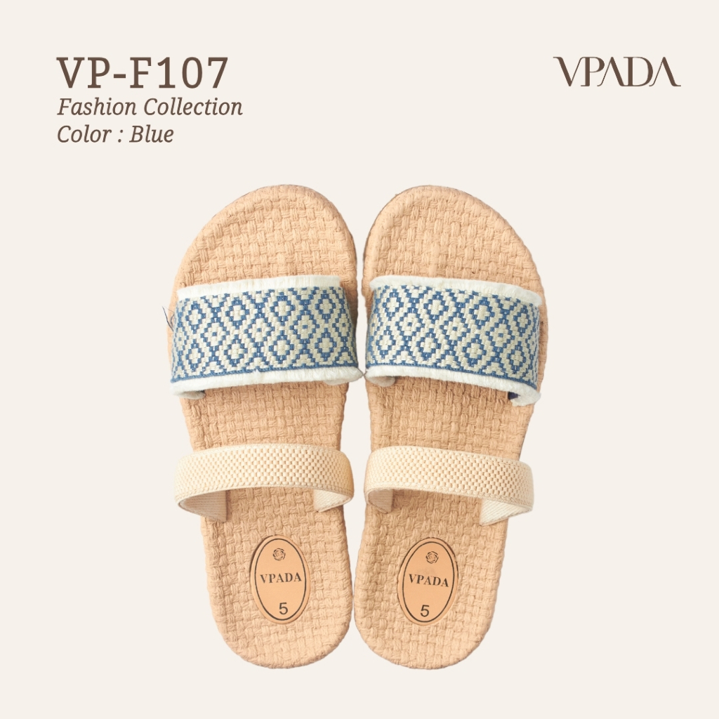 Vpada_sandals_VP-F107 Fashion Collection รองเท้าแตะชายหาดแบน รองเท้าแตะแฟชั่น