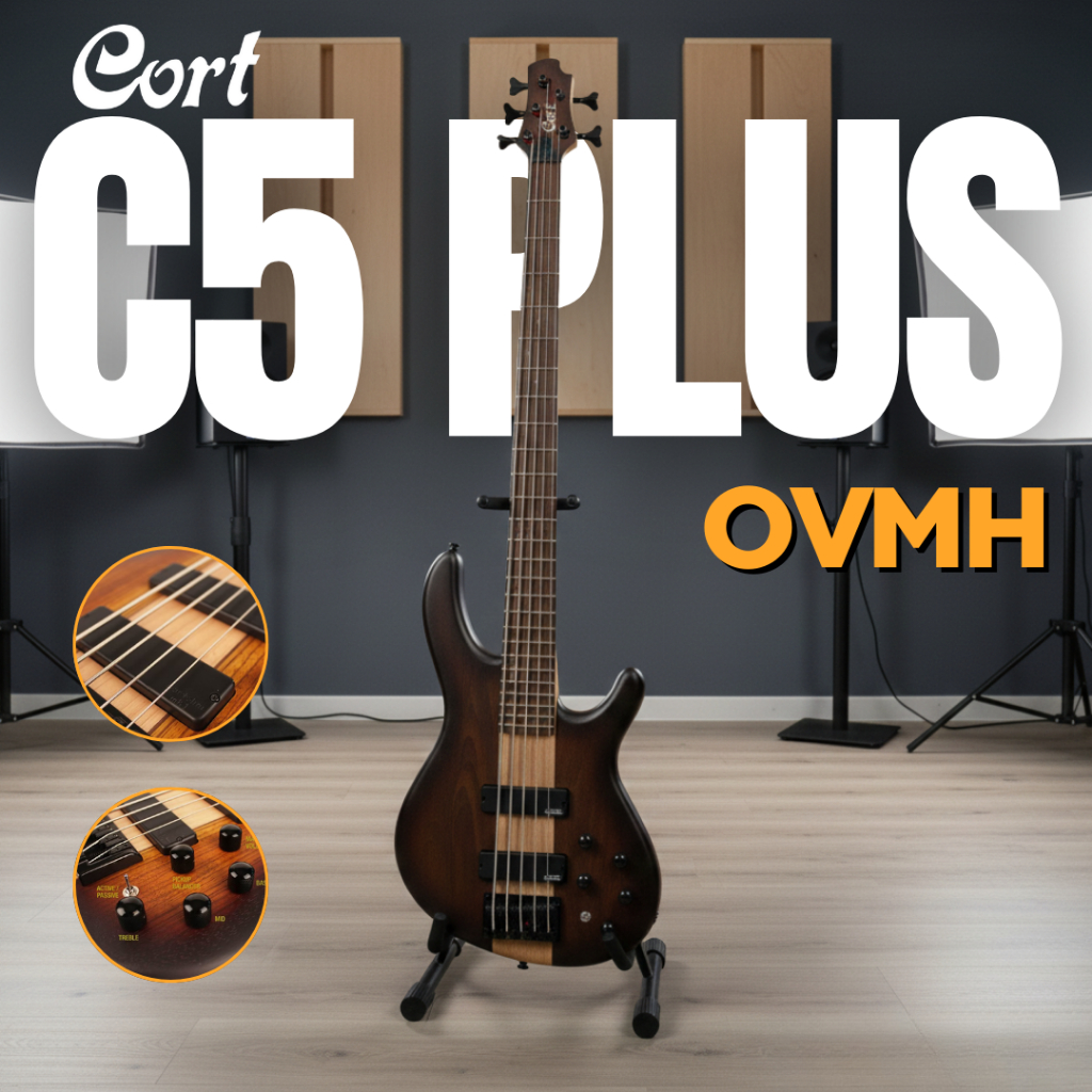 Cort C5 Plus OVMH เบสไฟฟ้า Cort 5 สาย พร้อม setup