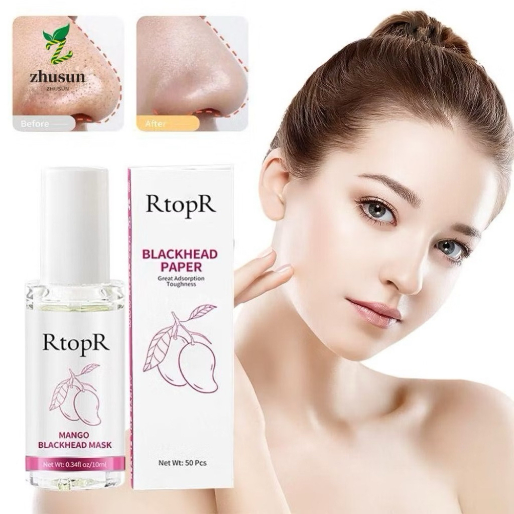 ❤️Love Sale❤️ RtopR ครีมกำจัดสิวหัวดําจมูก , รูขุมขนหดตัวลอก MANGO BLACKHEAD , Skin Care Face Deep Cleansing Nose
