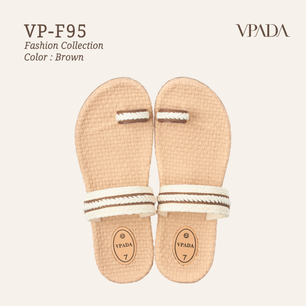 Vpada_sandals_VP-F95 Fashion Collection รองเท้าแตะชายหาดแบน รองเท้าแตะแฟชั่น