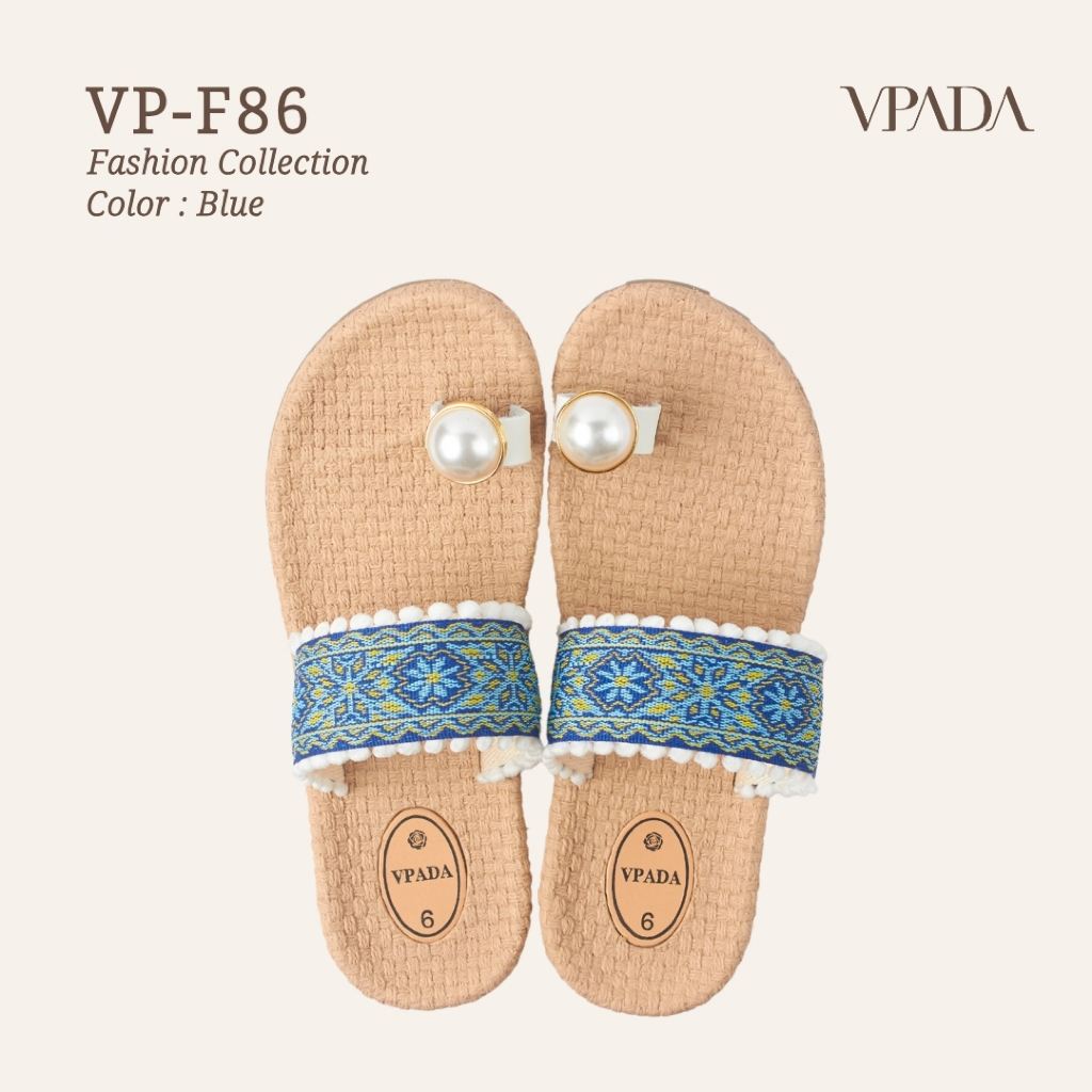 Vpada_sandals_VP-F86 Fashion Collection รองเท้าแตะชายหาดแบน รองเท้าแตะแฟชั่น