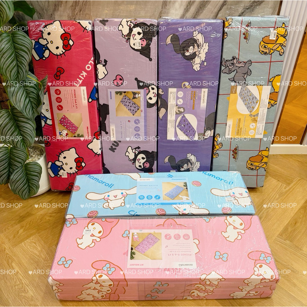 🔥พร้อมส่ง🔥ส่งไว🇹🇭✨Momento ที่นอนปิกนิก PE 6พับ 3x6ฟุต มี6ลาย🎁 ของขวัญจับฉลาก วันปีใหม่✨แท้ 100%‼️