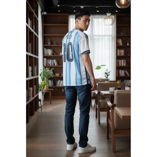 เสื้อฟุตบอลโลก สีฟ้า/ขาว 2025-26 FAN v. ( S - 7xL) สามารถทำชื่อด้านหลังได้ งานดี การันตรีคุณภาพ จัดส่งไว