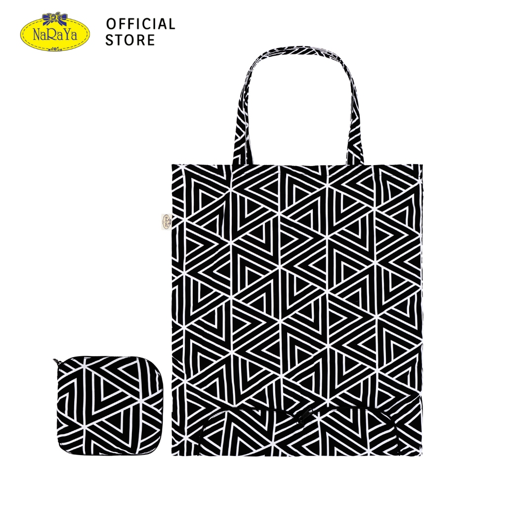NaRaYa Foldable Shopping Bag กระเป๋าผ้าพับเก็บได้ NB-135B/L