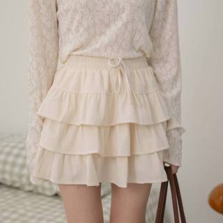 Kimmame - กระโปรง รุ่น Corduroy Ruffle Skirt