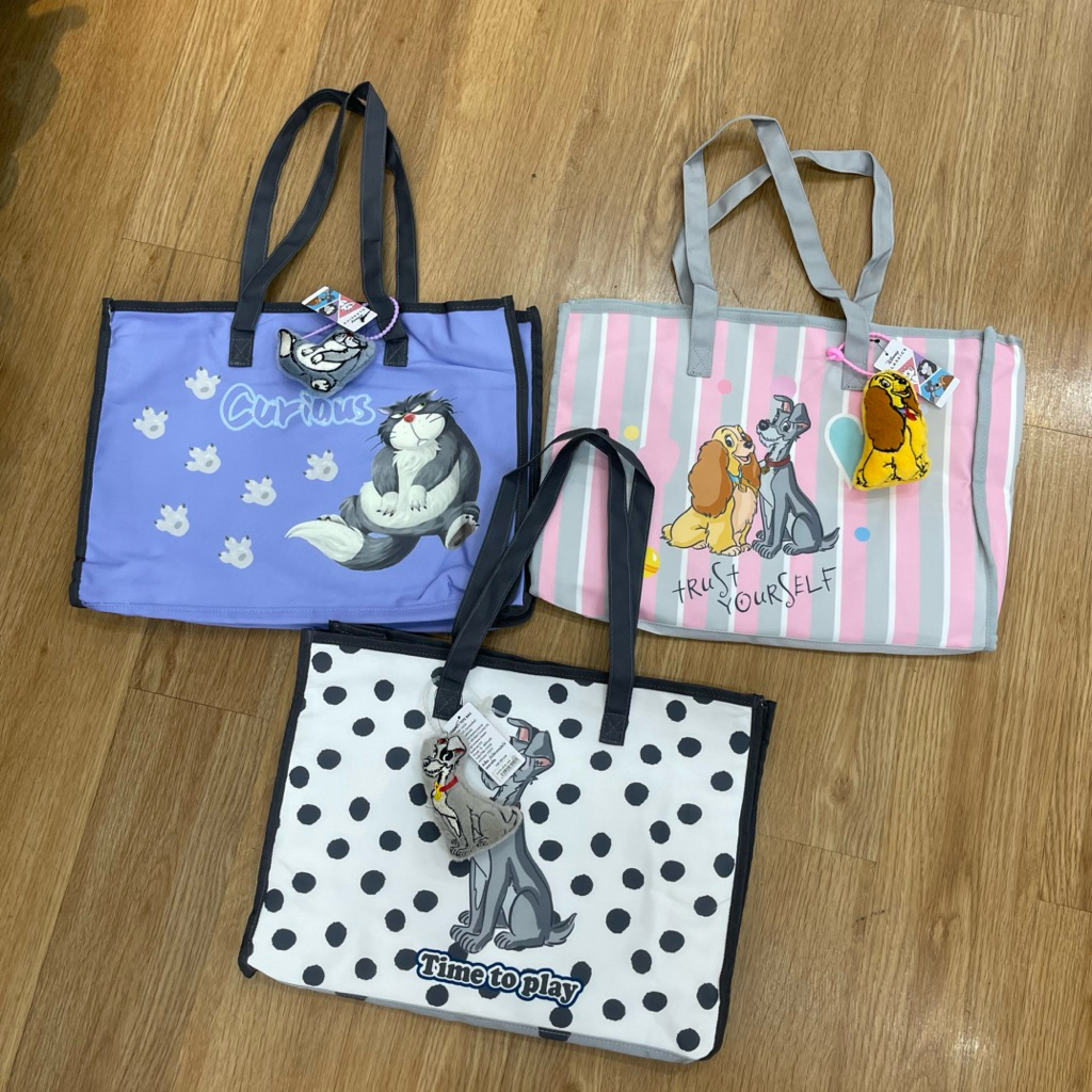 กระเป๋าถุงผ้า Lady and the Tramp กระเป๋าถุงผ้า Lucifer