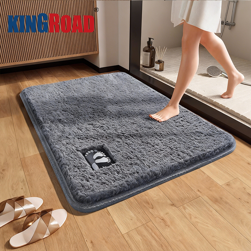 พรมเช็ดเท้า ซับน้ำได้ดี พรมห้องน้ํา กันลื่น ซักเครื่องได้ 40X60cm เนื้อนิ่ม ระบายอากาศ พร้อมส่ง