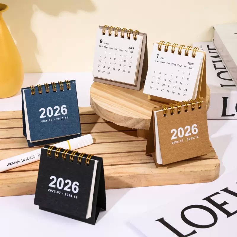 พร้อมส่ง!! มินิปฏิทิน mini calendar 2026ปฏิทินจิ๋ว มีหลายสี พาสเทลน่ารักมากๆ ปฏิทินเล็ก ปฏิทินพกพา