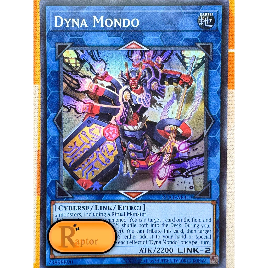 24AT-AE303 : Dyna Mondo [Super Rare] (Yu-Gi-Oh! Asia English : ลิขสิทธิ์แท้) - [RaptorzCards]