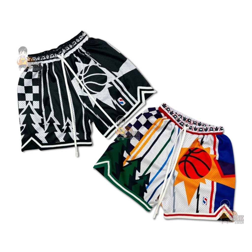 SwingManCo กางเกงบาส กระเป๋าใหญ่ ใส่มือถือได้ 2ข้าง มีซิป ใส่ได้ทั้งผู้ชาย ผู้หญิง กีฬา บาส แฟชั่น