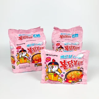บูลดักคาร์โบนาร่า Samyang 불닭볶음면 까르보 Buldak Carbo Hot Chicken รสคาร์โบนาร่า มาม่าเผ็ดเกาหลี